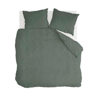 Walra - Dekbedovertrek Vintage Cotton - 200x220 cm - Donker Groen product