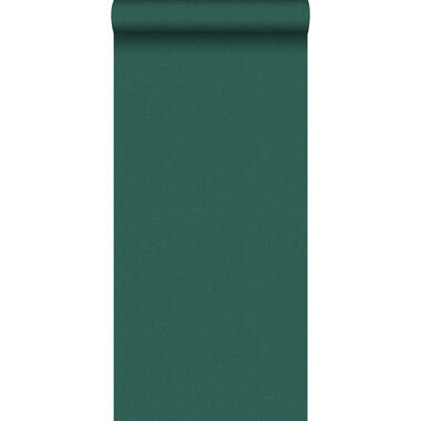 ESTAhome papier peint - effet lin - vert pétrole - 0.53 x 10.05 m product