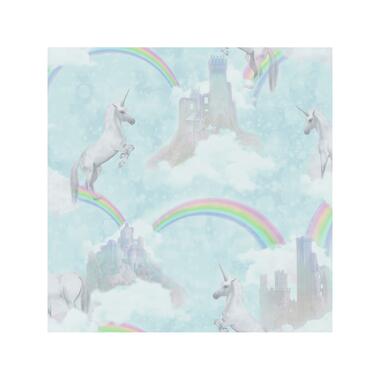 Dutch Wallcoverings - Make Believe Unicorns mint - 0,53x10,05m product