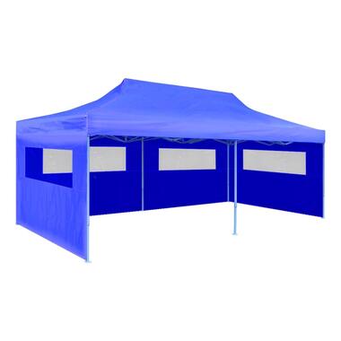 VIDAXL Tente de réception pliable bleue 3 x 6 m product