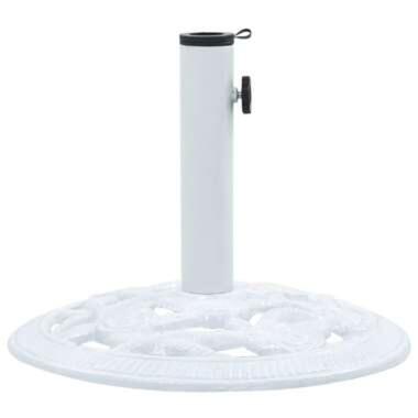 vidaXL Socle de parasol Blanc 9 kg 40 cm Fonte product