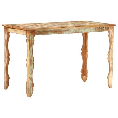 vidaXL Eettafel 120x60x76 cm massief gerecycled hout product