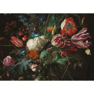 Art for the Home - Canvas - Bloemen in een Glazen Vaas - 100x70 cm product