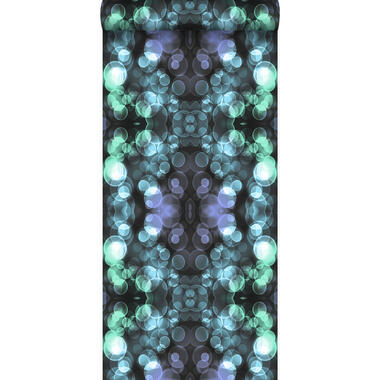 Origin behang - kaleidoskoop-motief - blauw en paars - 53 cm x 10,05 m product