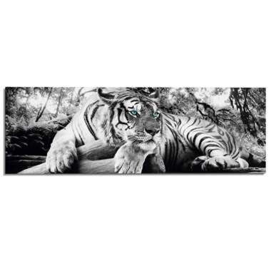 Peinture Tigre 52x156 cm Noir - Blanc product