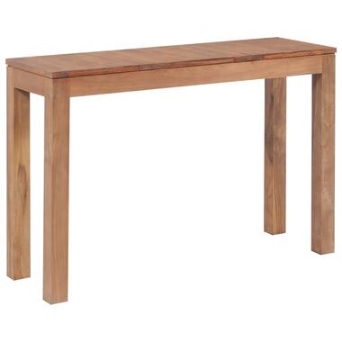 vidaXL Table console Bois de teck et finition naturelle 110 x 35 x 76 cm product