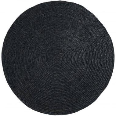 Interieur05 Vloerkleed - Jute Rond - Zwart - 180Ø product