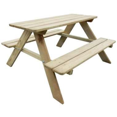 VIDAXL Picknicktafel voor kinderen 89x89,6x50,8 cm grenenhout product