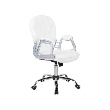 Chaise de bureau en cuir PU blanc PRINCESS product
