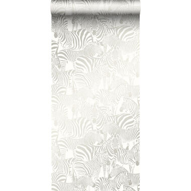 Origin papier peint - zèbres - argent - 53 cm x 10,05 m product