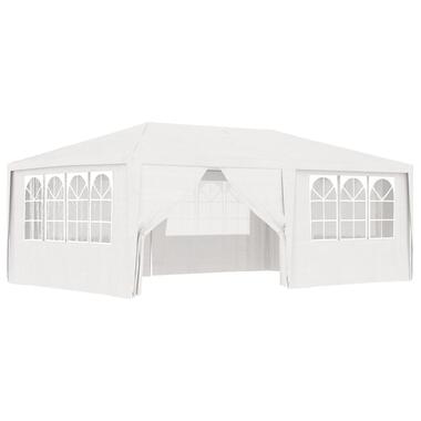 vidaXL Tente de réception et parois latérales 4x6 m Blanc 90 g/m² product