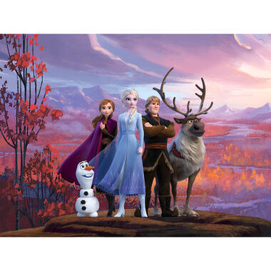 Disney fotobehangpapier - Frozen - paars, oranje en blauw product