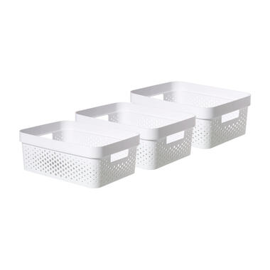 Curver Infinity Dots Recycled Boîte - 11L - lot de 3 - Blanc product