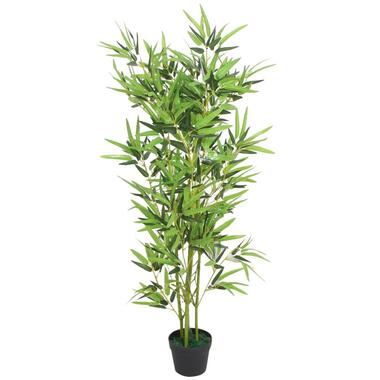 vidaXL Kunstplant met pot bamboe 120 cm groen product