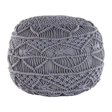 Pouf en coton gris ⌀ 40 cm KAYSERI product