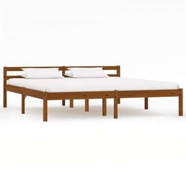 vidaXL Bedframe massief grenenhout honingbruin 180x200 cm product