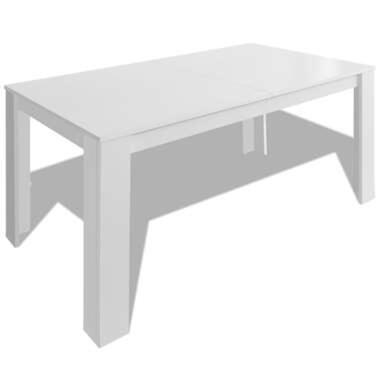 vidaXL Table à manger 140x80x75 cm blanc product