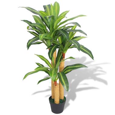 vidaXL Kunst dracena plant met pot 100 cm groen product