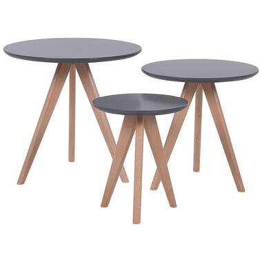 Tables basses - lot de 3 tables d'appoint gris VEGAS product