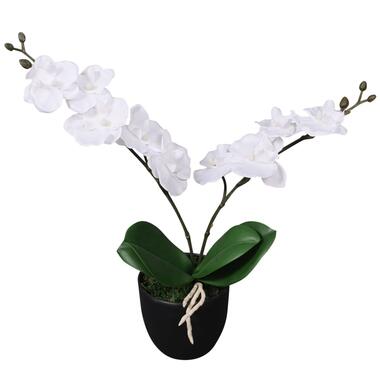 vidaXL Plante artificielle avec pot Orchidée 30 cm Blanc product