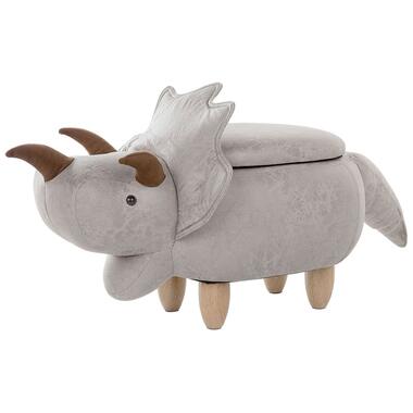 Beliani Pouf animal TRICERATOPS - Gris polyester product