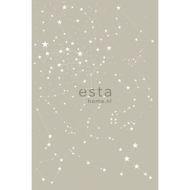 ESTAhome papier peint mural - à motid d'étoiles - taupe product