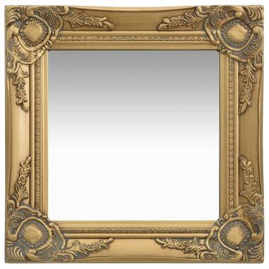 vidaXL Wandspiegel barok stijl 40x40 cm goudkleurig product