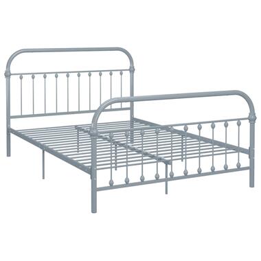 vidaXL Cadre de lit sans matelas gris métal 160x200 cm product