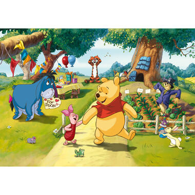 Disney photo mural - Winnie l'ourson - jaune, vert et bleu product