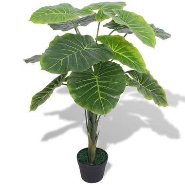 vidaXL Kunstplant taro met pot 85 cm groen product
