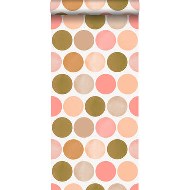 ESTAhome papier peint - gros points - rose pêche - 0.53 x 10.05 m product