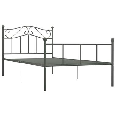 vidaXL Cadre de lit sans matelas gris métal 90x200 cm product