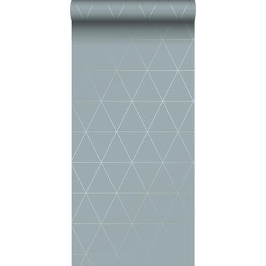 Origin papier peint - triangles graphiques - bleu gris product