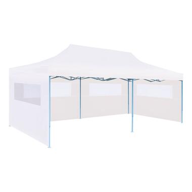 VIDAXL Tente de réception pliable avec parois 3 x 6 m Acier Blanc product