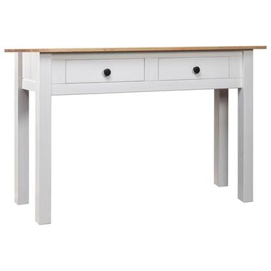 vidaXL Table console Blanc 110x40x72 cm Pin solide Gamme Panama product