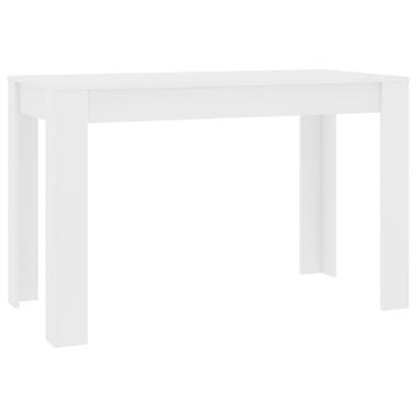 vidaXL Table à manger Blanc 120x60x76 cm Bois d'ingénierie product