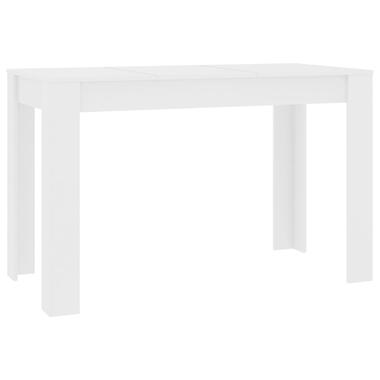 VIDAXL Eettafel 120x60x76 cm spaanplaat wit product