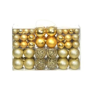 vidaXL Kerstballenset 6 cm goud 100-delig product