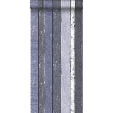 ESTAhome behang - houten plankjes - blauw - 53 cm x 10,05 m product