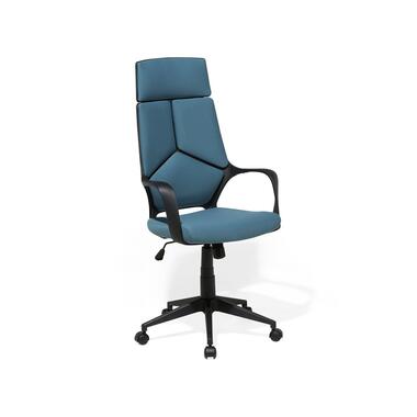 Beliani Chaise de bureau DELIGHT - Bleu polyester product
