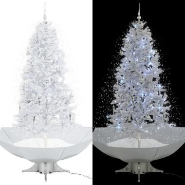 vidaXL Arbre de Noël neigeux avec base de parapluie Blanc 190 cm product