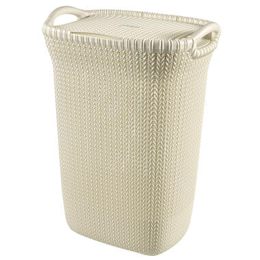 Curver Knit Wasmand met deksel - 57L - Oasis White product