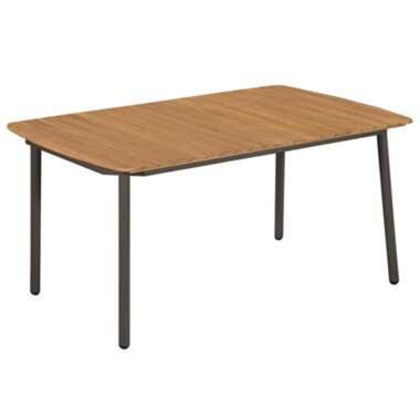 vidaXL Table de jardin 150 x 90 x 72 cm Bois d'acacia solide et acier product