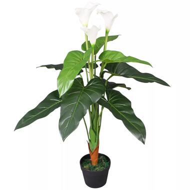 vidaXL Plante artificielle avec pot Lis Calla 85 cm Blanc product