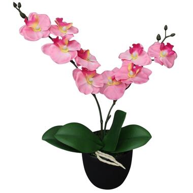 vidaXL Plante artificielle avec pot Orchidée 30 cm Rose product