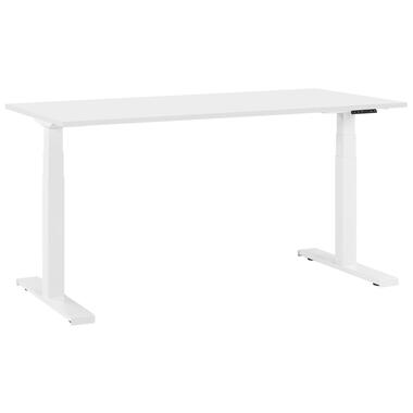 Beliani Table à hauteur ajustable DESTIN - Blanc panneau de particules product