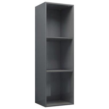 vidaXL Bibliothèque/Meuble TV Gris brillant Bois d’ingénierie product