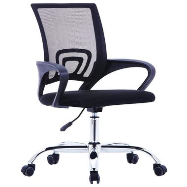 VIDAXL Chaise de bureau avec dossier en maille Noir Tissu product