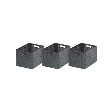 Curver Style Panier L - 30L - lot de 3 - Anthracite product