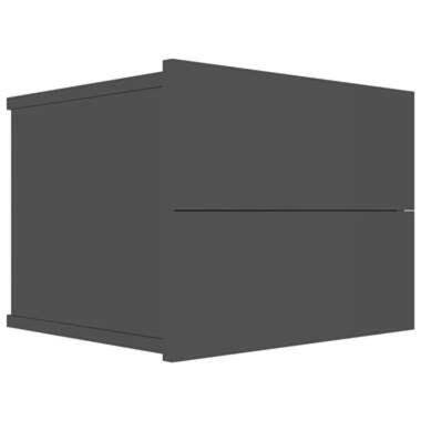 vidaXL Nachtkastje 40x30x30 cm bewerkt hout hoogglans zwart product